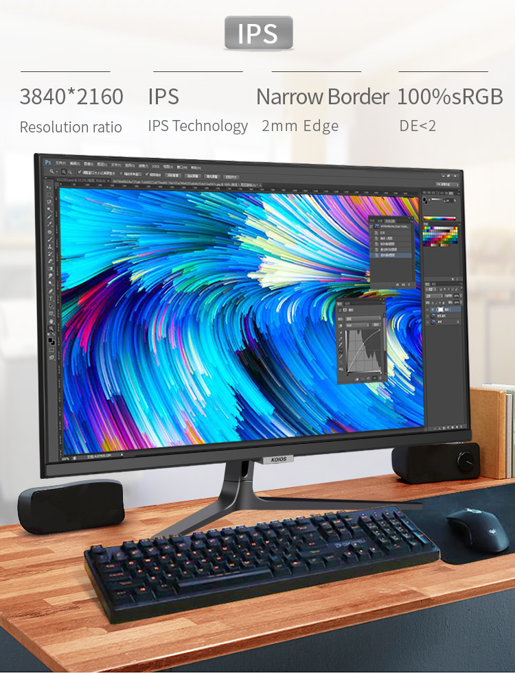 KOIOS K2721UD 27 Inch 4K Monitor Design & Home UHD Display Narrow Frame Desktop PC LCD IPS Panel Screen 3840*2160 HDMI-compatib DP插图1 KOIOS K2721UD 27 Inch 4K Monitor Design & Home UHD Display Narrow Frame Desktop PC LCD IPS Panel Screen 3840*2160 HDMI-compatib DP插图1